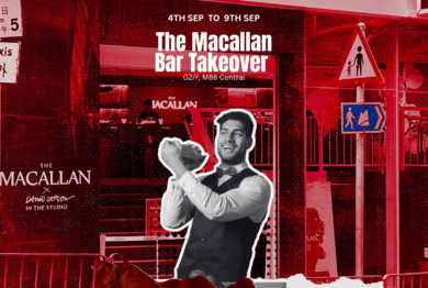 Red Black and White Dynamic World Bartender Day Instagram Post